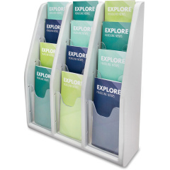 deflecto Multi-Compartment Literature Display (52809)