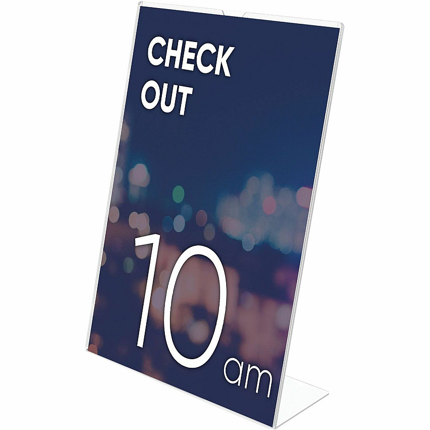 deflecto Superior Image Slanted Sign Holders (DEF590101)