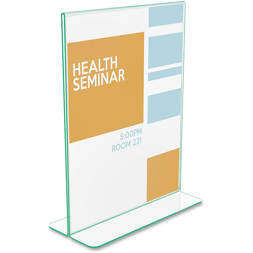 deflecto Superior Image Premium Green Edge Sign Holder (DEF5991790)