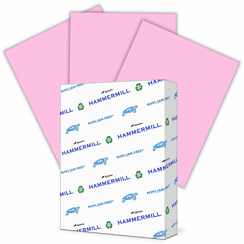 Hammermill Colors Recycled Copy Paper - Pink (HAM103382)