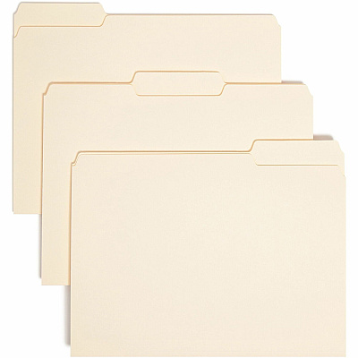Smead 1/3 Tab Cut Letter Recycled Interior File Folder (SMD10230)