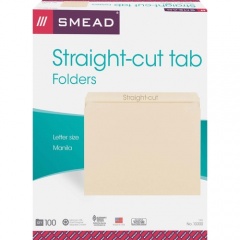 Smead Straight Tab Cut Letter Recycled Top Tab File Folder (10300)