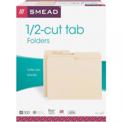 Smead 1/2 Tab Cut Letter Recycled Top Tab File Folder (10320)