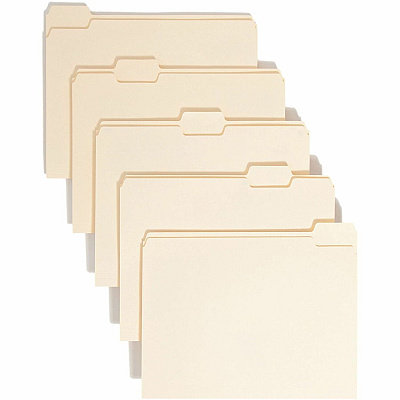Smead 1/5 Tab Cut Letter Recycled Top Tab File Folder (SMD10350)
