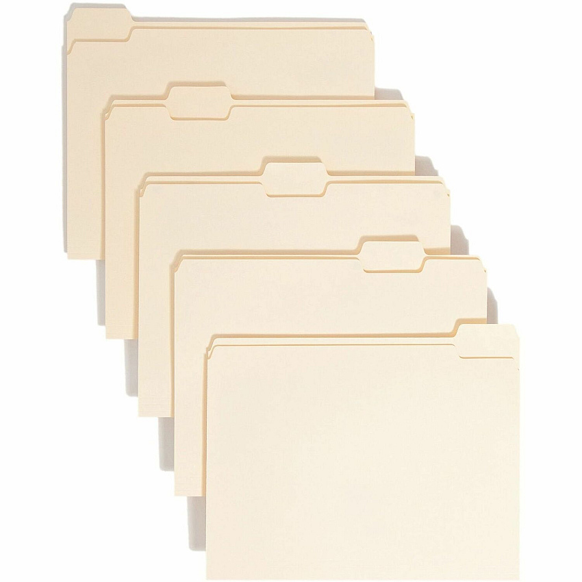 Smead 1/5 Tab Cut Letter Recycled Top Tab File Folder (SMD10350)