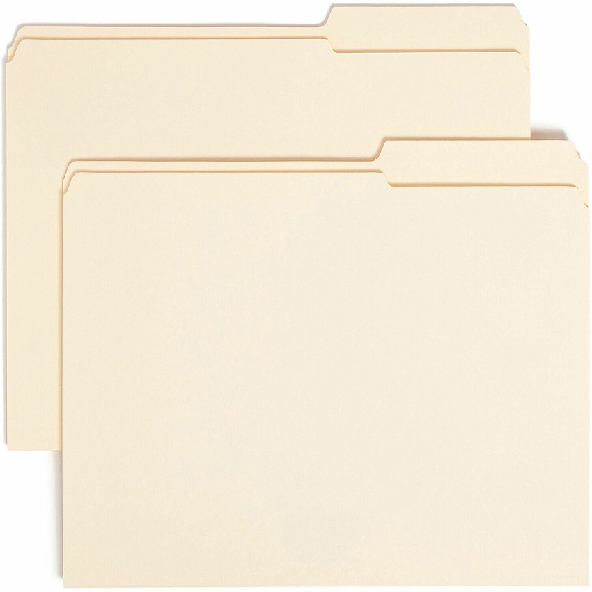 Smead 2/5 Tab Cut Letter Recycled Top Tab File Folder (SMD10386)