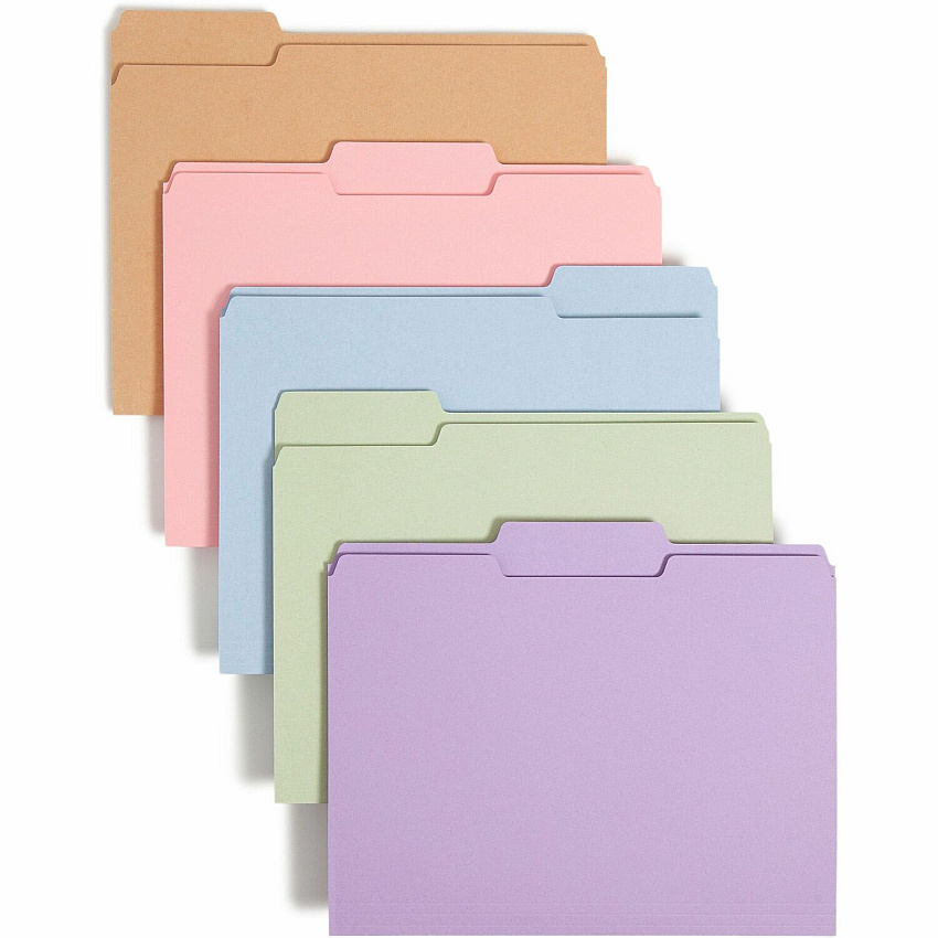 Smead Colored 1/3 Tab Cut Letter Recycled Top Tab File Folder (SMD11953)