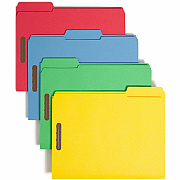 Smead Colored 1/3 Tab Cut Letter Recycled Fastener Folder (SMD11975)