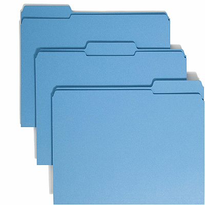 Smead Colored 1/3 Tab Cut Letter Recycled Top Tab File Folder (SMD12034)