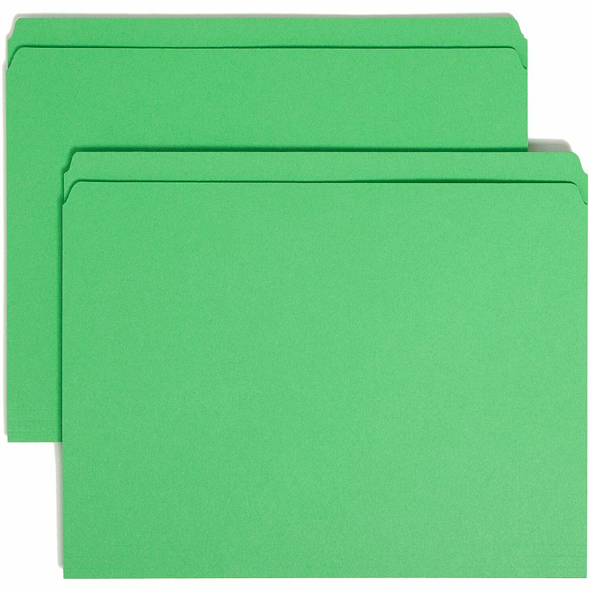 Smead Straight Tab Cut Letter Recycled Top Tab File Folder (SMD12110)