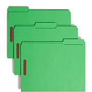 Smead Colored 1/3 Tab Cut Letter Recycled Fastener Folder (SMD12140)