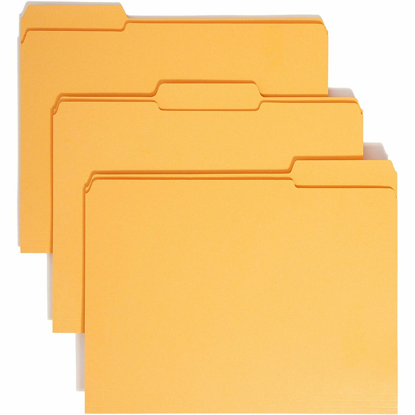 Smead Colored 1/3 Tab Cut Letter Recycled Top Tab File Folder (SMD12234)