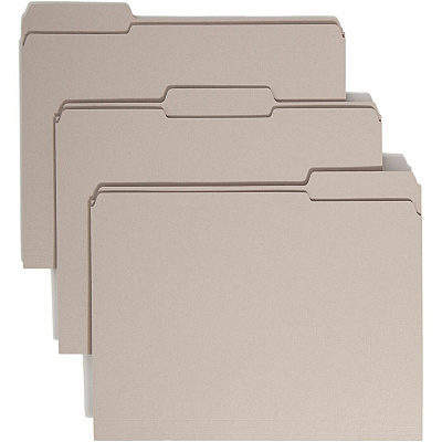 Smead Colored 1/3 Tab Cut Letter Recycled Top Tab File Folder (SMD12334)