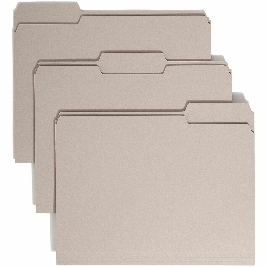 Smead Colored 1/3 Tab Cut Letter Recycled Top Tab File Folder (SMD12343)