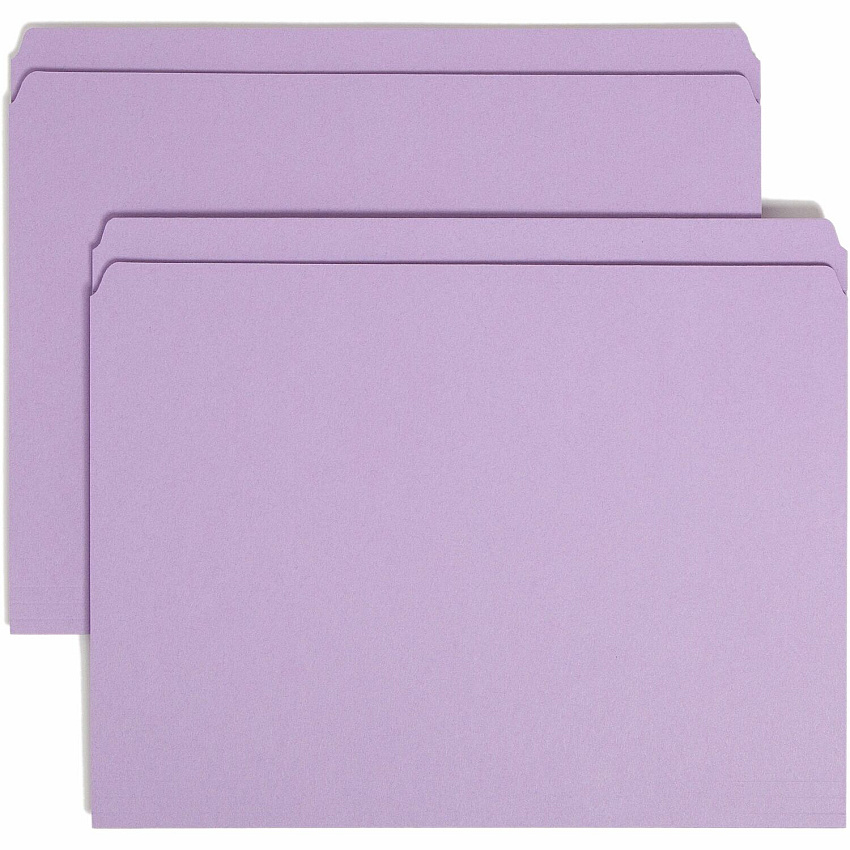Smead Colored Straight Tab Cut Letter Recycled Top Tab File Folder (SMD12410)