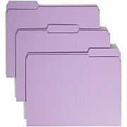 Smead Colored 1/3 Tab Cut Letter Recycled Top Tab File Folder (SMD12434)