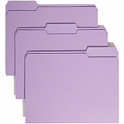 Smead Colored 1/3 Tab Cut Letter Recycled Top Tab File Folder (SMD12443)