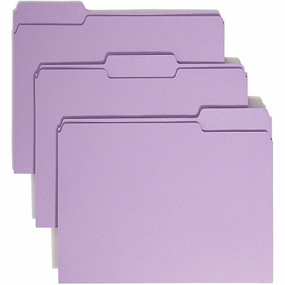 Smead Colored 1/3 Tab Cut Letter Recycled Top Tab File Folder (SMD12443)