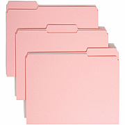 Smead Colored 1/3 Tab Cut Letter Recycled Top Tab File Folder (SMD12634)