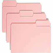 Smead Colored 1/3 Tab Cut Letter Recycled Top Tab File Folder (SMD12643)