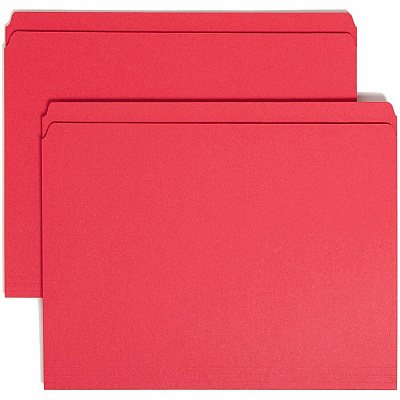 Smead Colored Straight Tab Cut Letter Recycled Top Tab File Folder (SMD12710)
