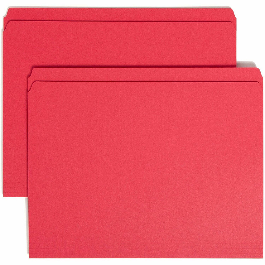Smead Colored Straight Tab Cut Letter Recycled Top Tab File Folder (SMD12710)