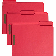 Smead Colored 1/3 Tab Cut Letter Recycled Fastener Folder (SMD12740)