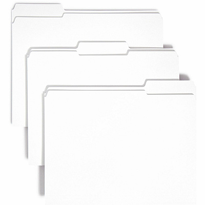 Smead Colored 1/3 Tab Cut Letter Recycled Top Tab File Folder (SMD12834)