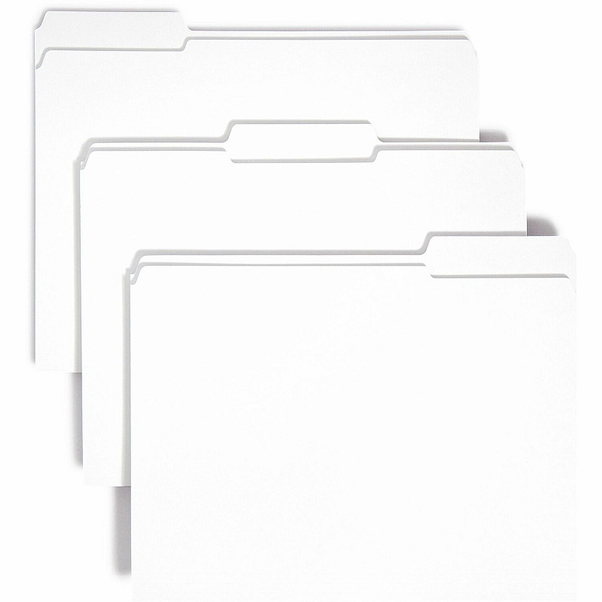 Smead Colored 1/3 Tab Cut Letter Recycled Top Tab File Folder (SMD12834)