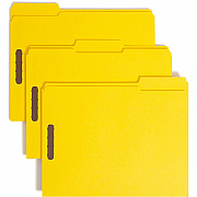 Smead Colored 1/3 Tab Cut Letter Recycled Fastener Folder (SMD12940)