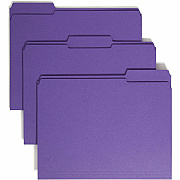 Smead Colored 1/3 Tab Cut Letter Recycled Top Tab File Folder (SMD13034)