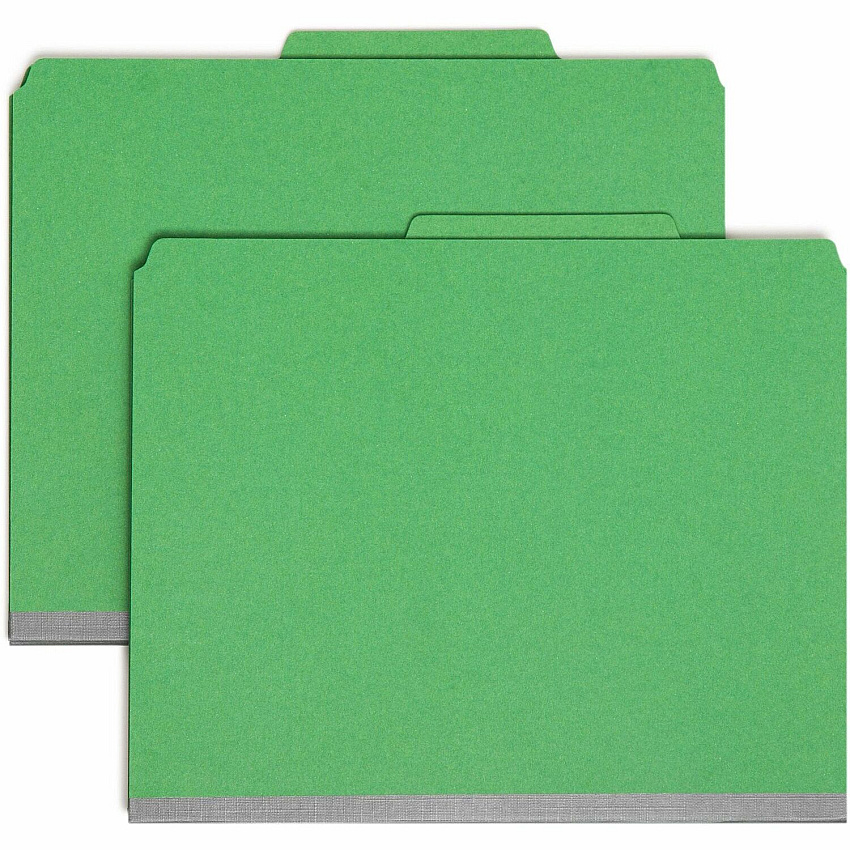 Smead SafeSHIELD 2/5 Tab Cut Letter Recycled Classification Folder (SMD13733)