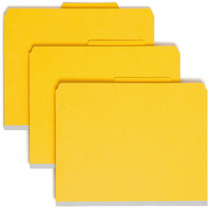 Smead SafeSHIELD 2/5 Tab Cut Letter Recycled Classification Folder (SMD13734)