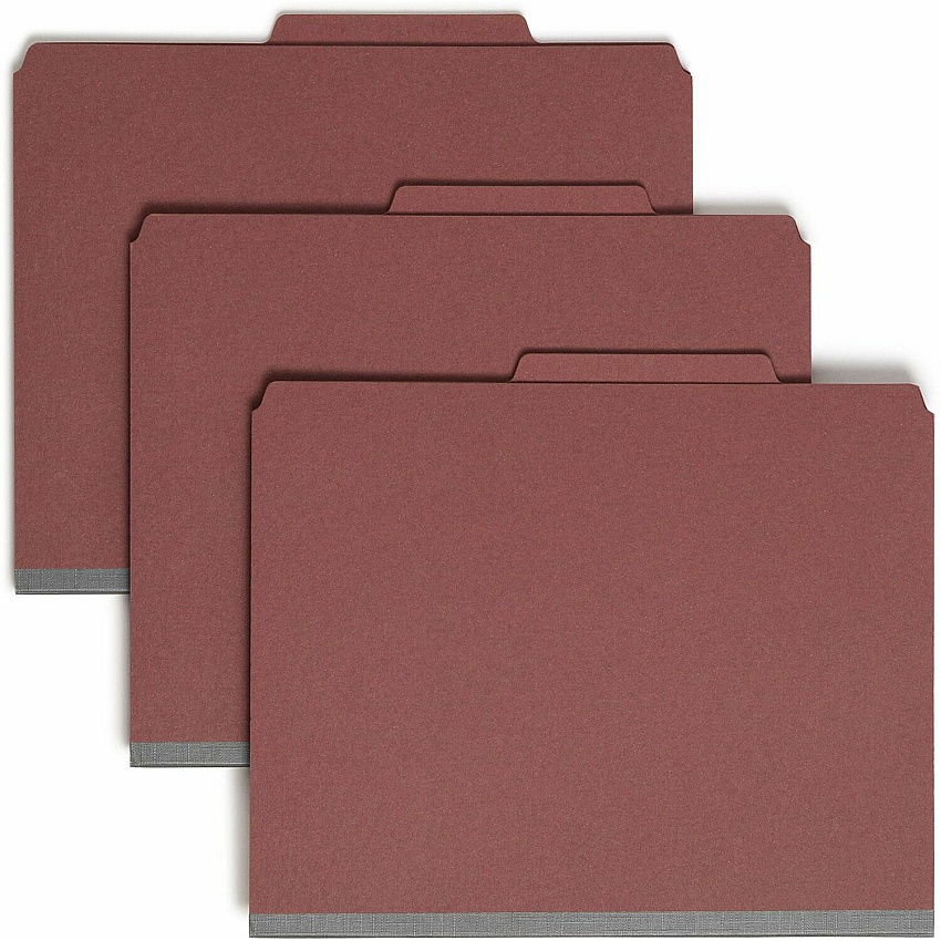 Smead SafeSHIELD 2/5 Tab Cut Letter Recycled Classification Folder (SMD13775)