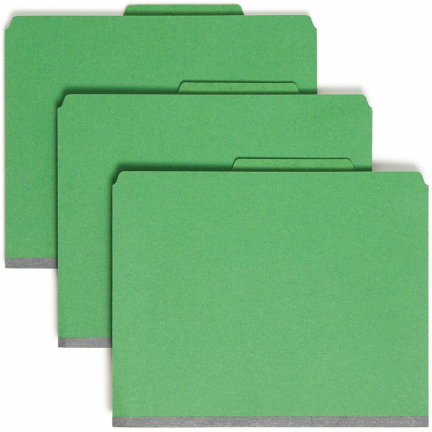 Smead SafeSHIELD 2/5 Tab Cut Letter Recycled Classification Folder (SMD14033)