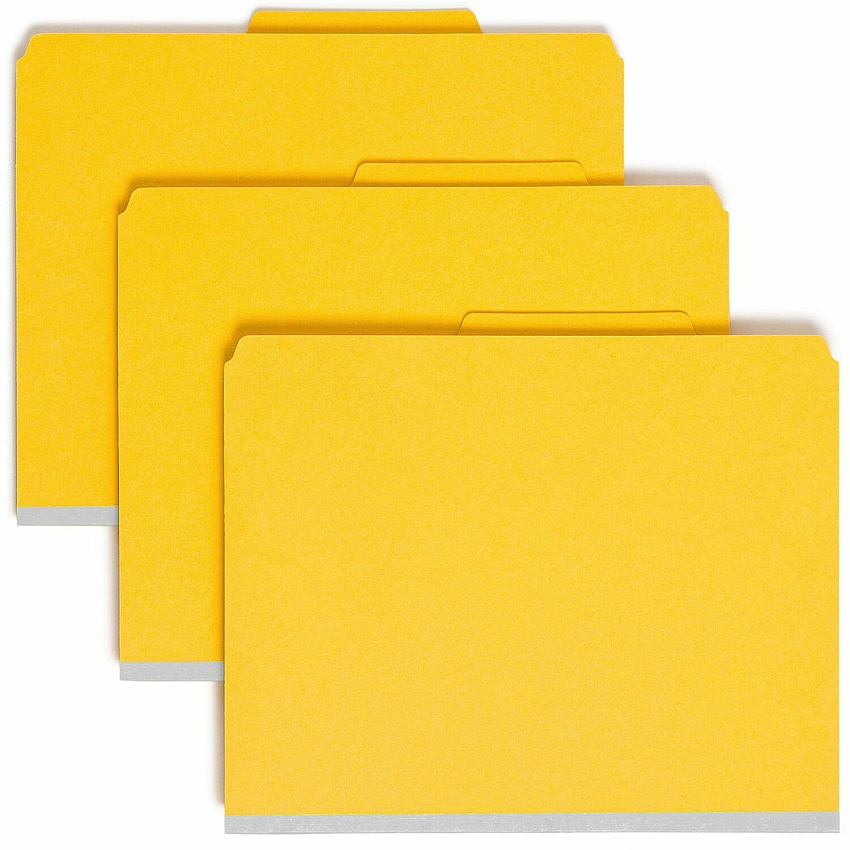 Smead SafeSHIELD Fasteners 2 Divider Classification Folders (SMD14034)