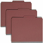 Smead Pressboard Classification Folders with SafeSHIELD Coated Fastener Technology (SMD14075)