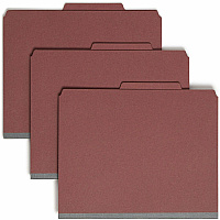 Smead Pressboard Classification Folders with SafeSHIELD Coated Fastener Technology (SMD14075)