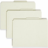 Smead SafeSHIELD 2/5 Tab Cut Letter Recycled Classification Folder (SMD14076)