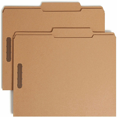 Smead 2/5 Tab Cut Letter Recycled Fastener Folder (SMD14880)
