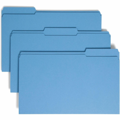 Smead Colored 1/3 Tab Cut Legal Recycled Top Tab File Folder (17034)