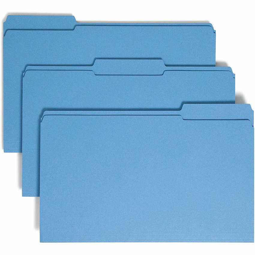 Smead Colored 1/3 Tab Cut Legal Recycled Top Tab File Folder (SMD17034)