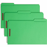 Smead Colored 1/3 Tab Cut Legal Recycled Fastener Folder (SMD17140)