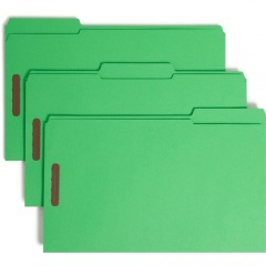 Smead Colored 1/3 Tab Cut Legal Recycled Fastener Folder (17140)