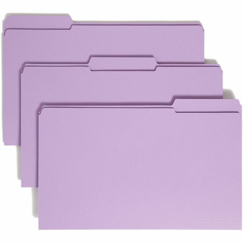 Smead Colored 1/3 Tab Cut Legal Recycled Top Tab File Folder (SMD17434)