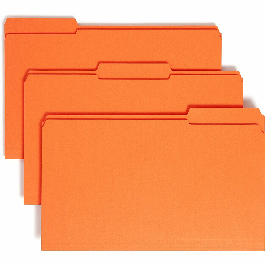 Smead Colored 1/3 Tab Cut Legal Recycled Top Tab File Folder (SMD17534)