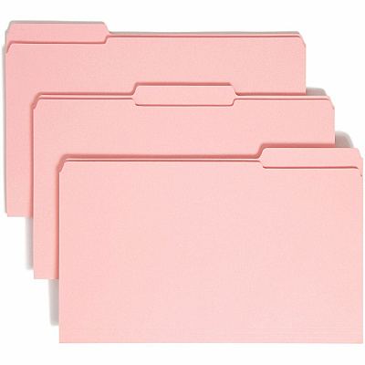 Smead Colored 1/3 Tab Cut Legal Recycled Top Tab File Folder (SMD17634)