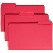 Smead Colored 1/3 Tab Cut Legal Recycled Top Tab File Folder (SMD17743)