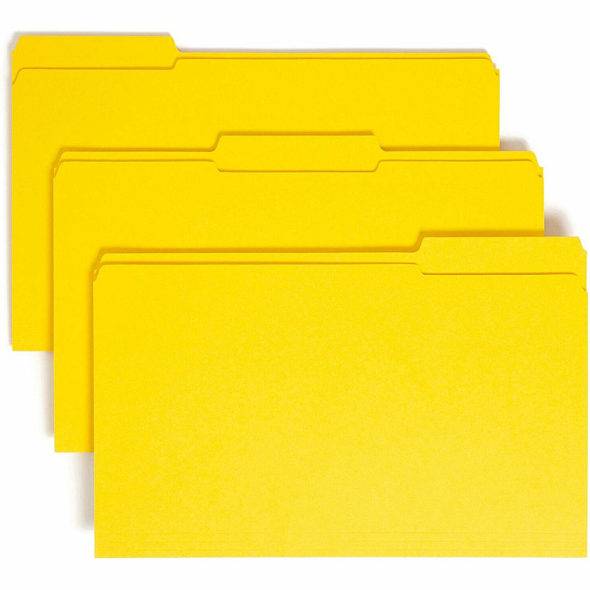 Smead Colored 1/3 Tab Cut Legal Recycled Top Tab File Folder (SMD17934)