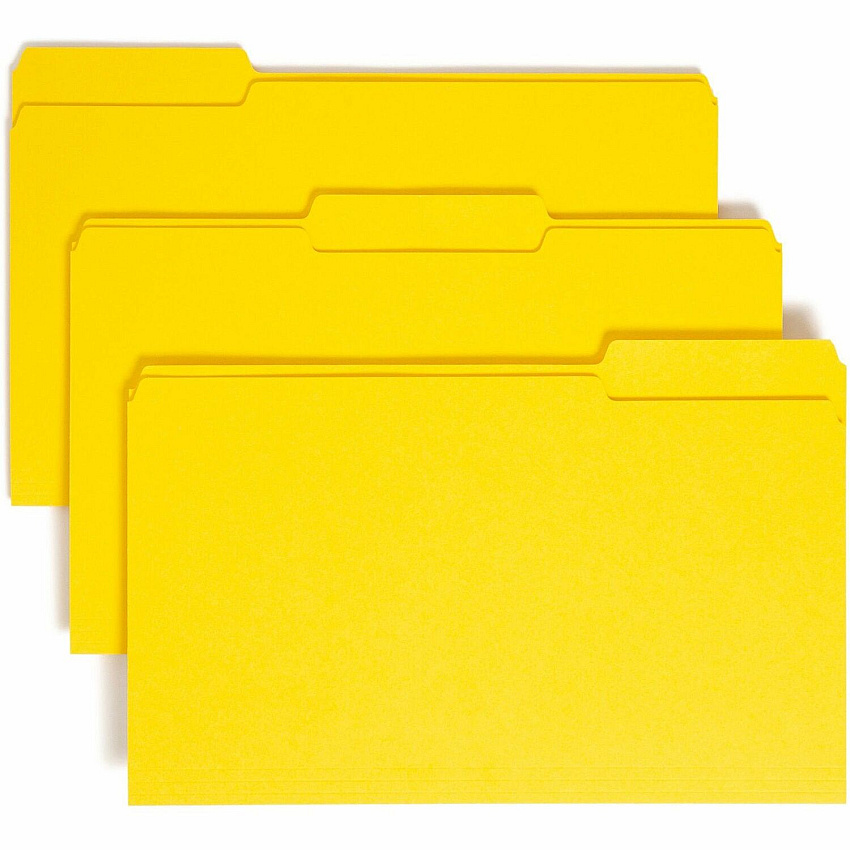 Smead Colored 1/3 Tab Cut Legal Recycled Top Tab File Folder (SMD17943)